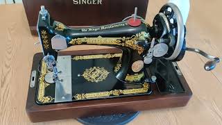 Singer 28k Hand Crank Operated Sewing Machine