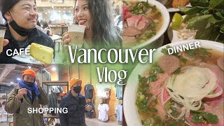 【Vancouver vlog】夜のダウンタウンへ繰り出す｜カフェ・古着屋・穴場グルメ