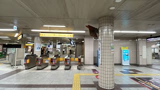 大阪メトロ天王寺駅、谷町線→御堂筋線の駅構内の様子、乗り換え連絡通路などを観察しながら歩いてみた！