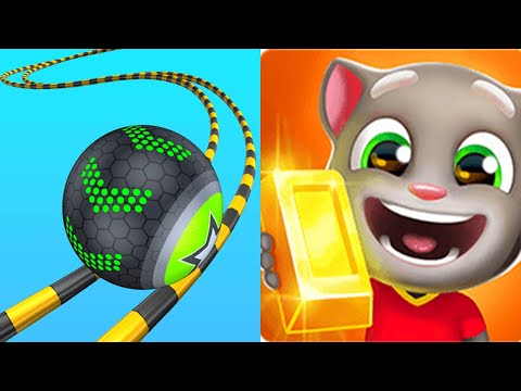 Going Balls VS Talking Tom Gold Run Nueva actualización SpeedRun Niveles difíciles Tiktok Jugabilidad Satisfactoria qwyxm