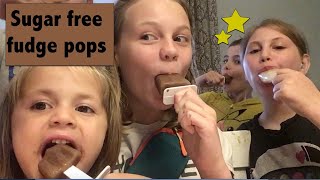 How to make the best sugar-free chocolate fudge pops!!