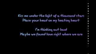 Thinking Out Loud Lyrics by Ed Sheeran Album Ver.