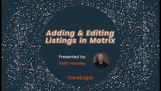Adding & Editing Listings in Matrix