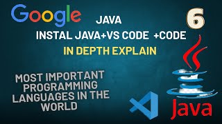 How to Install Java + VS Code + Run First Program first code in depth explain