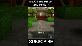 I PLACE THE PIN ON MISS-T'S SOFA🤣🤣||#gaming #scaryteacher #shorts