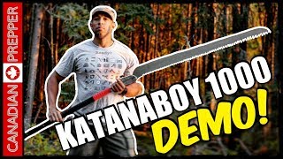 Katanaboy 1000mm: Worlds Fastest Hand Saw | Real Time Demo