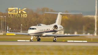 (4K) Gulfstream Aerospace G-IV SP from Zions Credit Corp N620JH departure at Munich Airport MUC EDDM