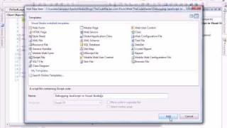 Debugging JavaScript in Visual Studio.NET