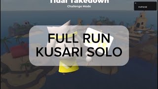 How you solo KUSARI | Full Run | Tower Heroes | Roblox