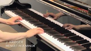 Krieger - Menuet in A minor　／　クリーガー：メヌエット　イ短調（プレ・インベンション 35）