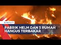 Gara-Gara Bakar Sampah, Pabrik Helm dan 3 Rumah di Kalideres Hangus Terbakar