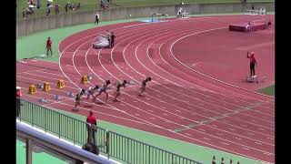 第51回　長崎市陸上競技選手権大会男子一般高校 100m 予選 4組