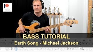 Earth Song - Michael Jackson | Bass Tutorial (Sheet + TABs)