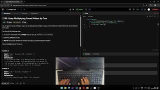 ASMR Coding | LeetCode 2154 – Keep Multiplying Found Values by Two | Java | No Talking