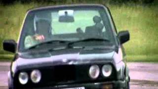 top gear on BMW E30 convertibles lowering