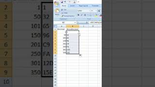 Convert Decimal Number To Hexadecimal | DEC2HEX function In Excel