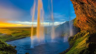 Relaxing Waterfall Sounds For Sleep | Relaxing Raining Sound  with Water White Noise 1 Hour