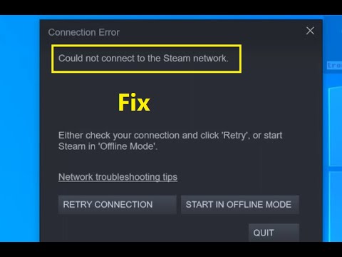 Как исправить ошибку подключения. Не удалось подключиться к сети Steam.