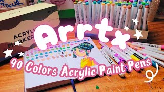 ★ Arrtx Acrylic 90 Set ❤ Test \u0026 Avis !