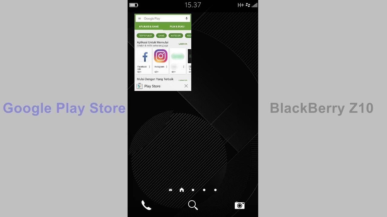 Instalasi Google Play Store Di BlackBerry Z10 - YouTube