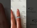 doveggs asscher full eternity moissanite wedding band