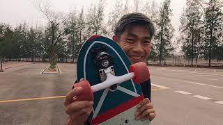 Flying Wheels Surf Skateboard 31.5” Luska Review and Test Ride