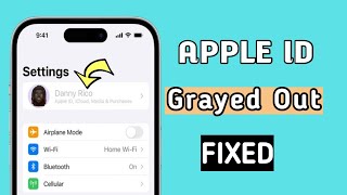 How To fix apple id grayed out problem||Can't access to apple id