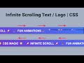 🎨✨ Infinite Scrolling Text & Logo Animation | MZCODE01 | Responsive #webdesign #css #coding #csstips