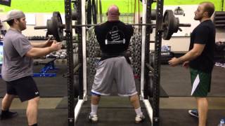 JL gets tapped out by front Squat