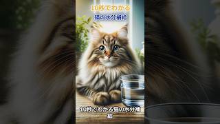 10秒でわかる猫の水分補給#猫の水分補給 #猫の健康 #ペットケア #猫の腎臓ケア #ペットの水分管理