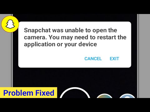 How to Fix Snapchat was unable to open the camera You may need to restart Problem Solve 2024