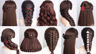 What HAPPENS When You Try 10 DIFFERENT HAIRSTYLES? Secrets to Perfect LONG Hair Braids