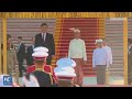 President Xi Jinping attends grand welcome ceremony in Myanmar