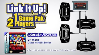 GBA Single-Pak link - DR. MARIO CLASSIC NES SERIES (play classic Dr. Mario via link, wireless)