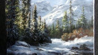 Paint with Kevin Hill - Snowy Mountain Forest