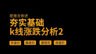 【星雅龙工作室】夯实基础系列——节奏变化观K线涨跌分析（二）