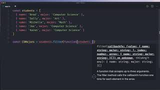 ES6 TypeScript #3 Filter Method