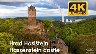 Czech republic - Hassenstein castle ruins by drone - 4K | drone footage