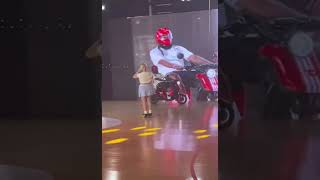 James Harden having fun riding around on a moped in China!! #nba
