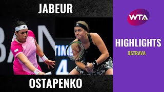 Ons Jabeur vs. Jelena Ostapenko | 2020 Ostrava Second Round | WTA Highlights