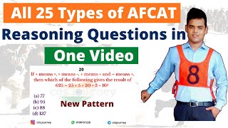 All 25 Types of AFCAT Reasoning Questions.