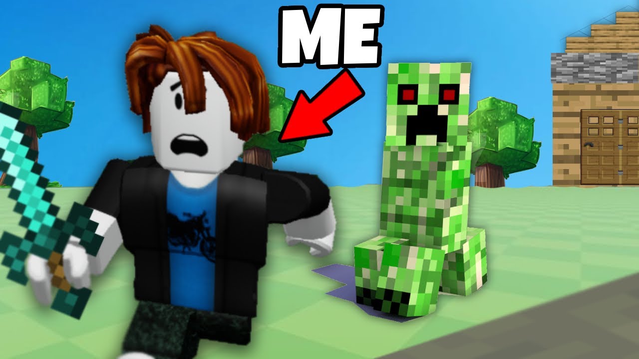 I Played Minecraft In Roblox Better Youtube