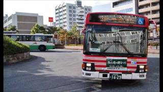 京阪バス　ブルⅡ　御幸谷→新田辺　67D号経路