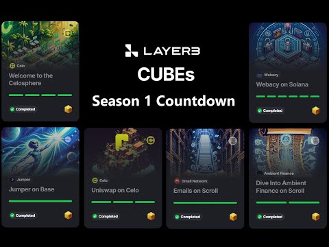 Layer3 CUBEs: Season 1 countdown