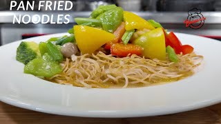 Pan Fried Noodles Recipe | पैन फ्राइड नूडल्स | How To Make Pan Fried Noodles | Pan Fry Noodles