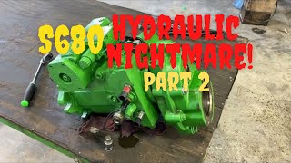 John Deere S680 ProDrive hydrostatic pump failure. (Part 2)