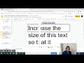 Change text size in Google Slides