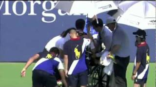 Victoria Azarenka Collapse At US Open
