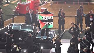 Dancer Who Waved Sudan and Gaza Flag During Super Bowl Hit With NFL Ban, But No Charges