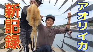 アオリイカ釣り対決で一人釣りまくる男が！！